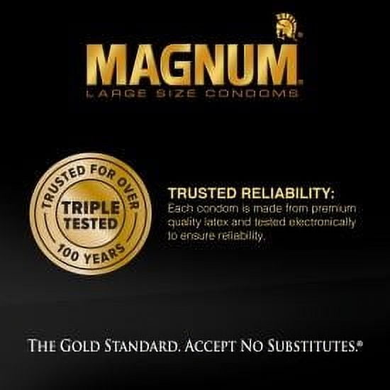 Trojan Magnum XL Lubricated Large Size Latex Condoms - 12 Count Pack of 2