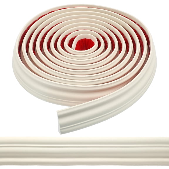 SEWCHICS 1 Roll Beige Self-Adhesive NBR Moulding Tape for Homeowners Decorative Interior Design Trim