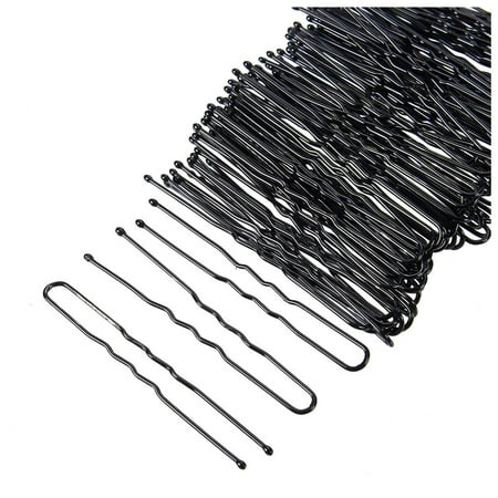 Hair Pins - 540-Count U-Shaped Hairpins, Bun Bobby Pins, Hair Clips for Updo Hairstyles, Hair Styling Accessories, Black, 2