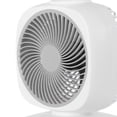 thumbnail image 5 of deevoka Double Layer Rotating Fan Cooling Fan Convenient Compact Portable Table Fan Rechargeable for Bedroom Office Kitchen Dormitory Gray, 5 of 8