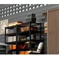 thumbnail image 2 of 5 Tier Metal Shelving Unit, Adjustable Storage Shelves, 72" H x 35.43" W x 15.8" D Heavy Duty Garage Shelves for Warehouse, Basement, Kitchen, Pantry, Living Room, Black, 2 of 13