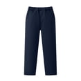 thumbnail image 5 of LONKITO School Uniform Pants for Boys Casual Straigh Leg Pants with Pockets Elastic Waist Kids Clothes Size 5-6 Years, 5 of 8