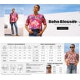 thumbnail image 4 of FreshPretty Summer Blouses for Women Dressy Casual Fashion Spring Tops Floral Boho V Neck Puff Short Sleeve Top Shirts, 4 of 8