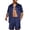 Blue Striped, variant on Men Satin Silk Pajamas Set with Pockets Sleepwear Shorts Satin Summer Loungewear 2 Piece Button Down Set