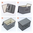 thumbnail image 3 of Unique Bargains 1 Pack Clothes Storage Bags Moving Bags Grey 14.2*9.1*9.4in, 3 of 7