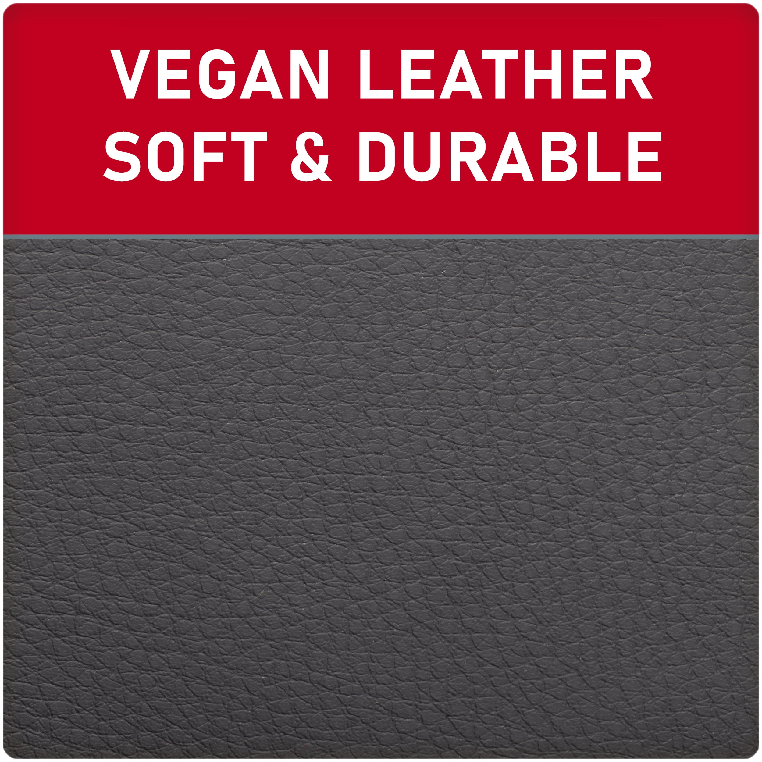 Genuine Dickies 2-Piece Black-Gray Vegan Leather Truck Seat Covers
