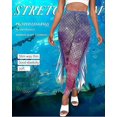 thumbnail image 2 of Leggings de yoga con estampado de sirena Pantalones de talle alto con escamas de pez, 2 of 5