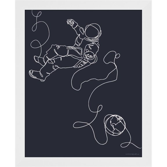 Great Art Now Lines in Space 1 by Kamdon Kreations, Framed Wall Art, 18W x 22H