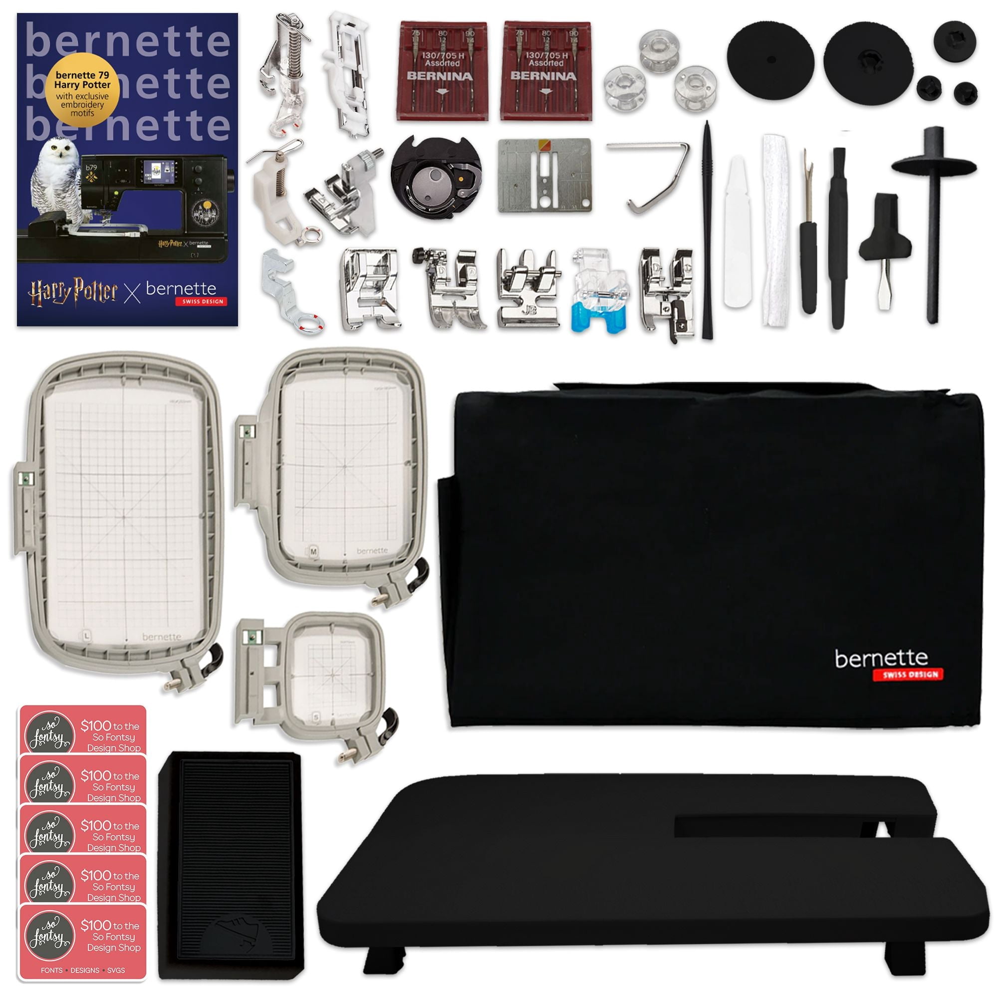 Bernette B79 Harry Potter Sewing & Embroidery Machine with 160 Embroidery Spools