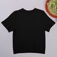 thumbnail image 5 of YUGYXL Womens Short Sleeve T Shirts Buttery Soft Summer Crop Tops Slim Fit Y2k Basic Tees for Workout Black Top S, 5 of 6