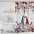 thumbnail image 2 of Pink Valentine's Day Shower Curtain Set - Extra Long 72" x 96" Washable Bathtub Curtain with 12 Hooks, Spring Floral Gifts Eucalyptus Leaves Waterproof Fabric Shower Curtains for Bathroom Décor, 2 of 6