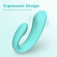 thumbnail image 4 of Tracy's Dog Couple Vibrator Massager for G Spot Clitoral Stimulation, 9 Vibration Patterns, Adult Sex Toys for Women or Couples Play, Teal, 4 of 7