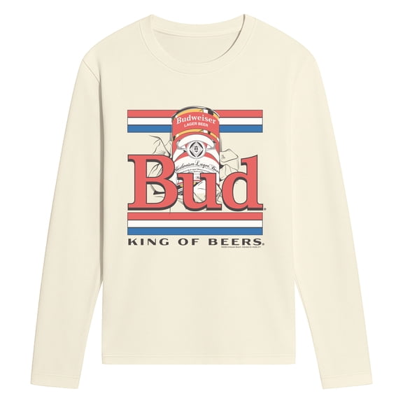 Budweiser - Bud Vintage Stripes - Men's Long Sleeve Graphic T-Shirt