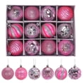 thumbnail image 3 of 12 bolas navideñas de plástico doradas y plateadas de 5,5 cm para colgar en el árbol de Navidad de interior, decoración para el hogar, 3 of 5