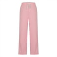 thumbnail image 6 of Womens Sweatpants Stripe Patchwork Loose Multi Use Sport Casual Wide Leg Sweatpants Women Pink Xl, 6 of 8