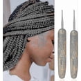thumbnail image 3 of 9-Piece Crochet Hook Set for Dreadlocks, Hair Locking and Weaving Tools, Interlocking Latch Hooks for Locs Maintenance, 3 of 5