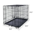 Vibrant Life Single Door Folding Metal Wire Dog Crate with Divider and