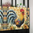 thumbnail image 6 of Retro Rooster Valances for Windows Farmhouse Kitchen Curtains Valances Rod Pocket Valance Curtains for Kitchen Windows Sunflower Animals Plaid Farmhouse Window Valances for Bathroom Bedroom 42"x12", 6 of 6