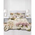 thumbnail image 3 of Spring Hydrangea Floral King Size Down Alternative Comforter, Lightweight Comforter Quilt Bedding Set with Pillow Shams Vintage Botanical Flowers All Seasons Bed Comforter Duvet Insert 96"x106", 3 of 7