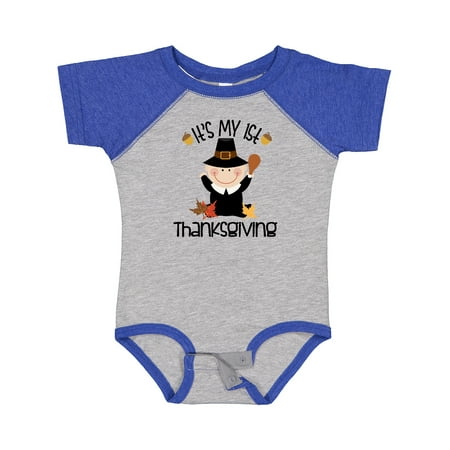 

Inktastic 1st Thanksgiving Pilgrim Boy Gift Baby Boy Bodysuit
