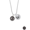 thumbnail image 2 of Delight Jewelry Silvertone Medical Assistant Caduceus Seal - MA Silvertone Script Initial Disc - W - Charm Necklace, 20"+3", 2 of 4