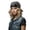 Light Purple, variant on lnmuld Solid Faux Leather Skull Cap Studded Motorcycle Bandana Hat for Women Size:One Size