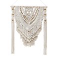thumbnail image 2 of Tapiz colgante de pared de macramé, decoración de pared para boda, telón de fondo, cortina, dormitorio, sala de , galería, guarder Macarena tapiz de macramé tejido, 2 of 8