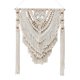 thumbnail image 2 of Colgante de pared de macramé, grandes tapices tejidos, bohemio hecho a mano, telón de fondo de macramé, decoración de pared para bodas, salón, Baoblaze tapiz de macramé tejido, 2 of 8