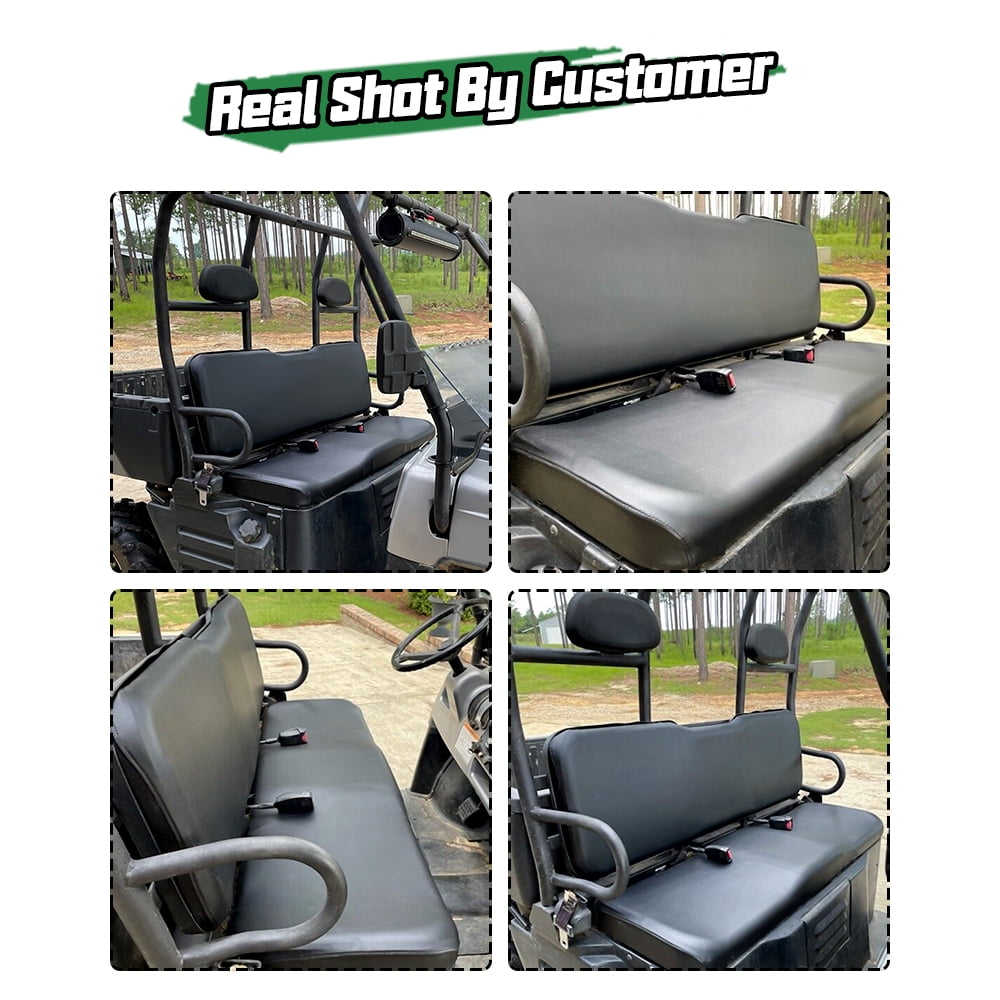 Kojem Black Seat Cover Replacement Set for Polaris Ranger 2002-2008 & 2009 Polaris Ranger 700 Crew UTV 6x6 4x4 4X2 Utility RZR