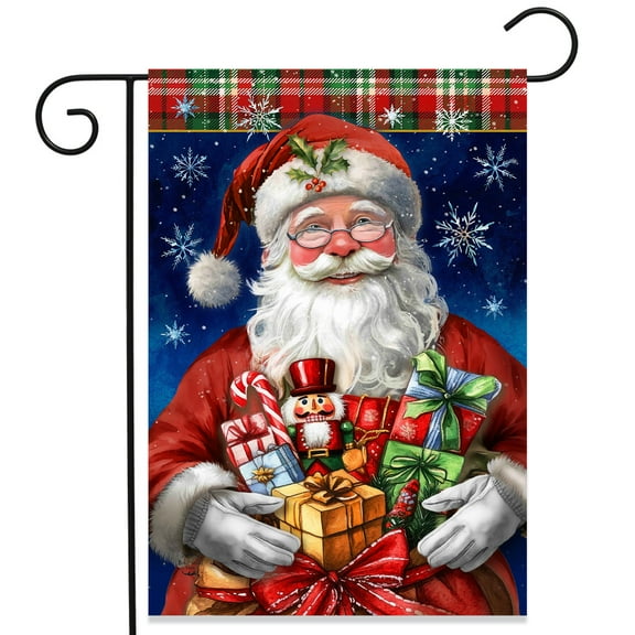 Briarwood Lane Holly Jolly Santa Garden Flag
