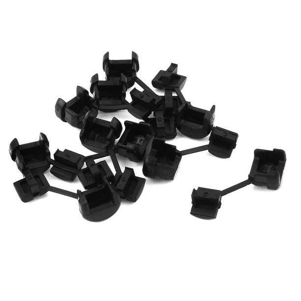 10PCS noir Clips Câbles,Attache Cable adhesif Rangement de