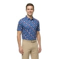 thumbnail image 4 of Birdie Bound Men's and Big & Tall Men's Liberty Donuts Print Polo Golf Shirt, Sizes XS-4XLT, 4 of 6