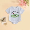 thumbnail image 2 of Baby Onesies Boy Newborn Infant Baby Boy Girl Golf Short Sleeve Romper New To The Club Bubble Outfit Summer Jumpsuit Clothes, 2 of 6
