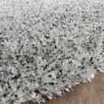 thumbnail image 2 of Safavieh Milan Shag Collection MLS431S Handmade Silver Polyester Round Area Rug (5' Diameter), 2 of 2