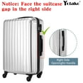 thumbnail image 4 of Yotako Upgraded Zippered Clear PVC Suitcase Cover, 24 Inch Luggage Covers for Suitcase Luggage Protector Suitcase Cover (24''(21.65''H x 16.92''L x 10.62''W)), 4 of 9