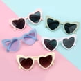 thumbnail image 2 of 12 Pares de Gafas de Sol con Forma de Corazón para Despedida de Soltera Loanzeg, 2 of 8