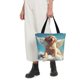 thumbnail image 5 of Balery Cute Angel Winged Dog Bolsa de Hombro con Diseño, Bolsa Grande y Duradera, Bolsa Versátil para Compras, 5 of 6