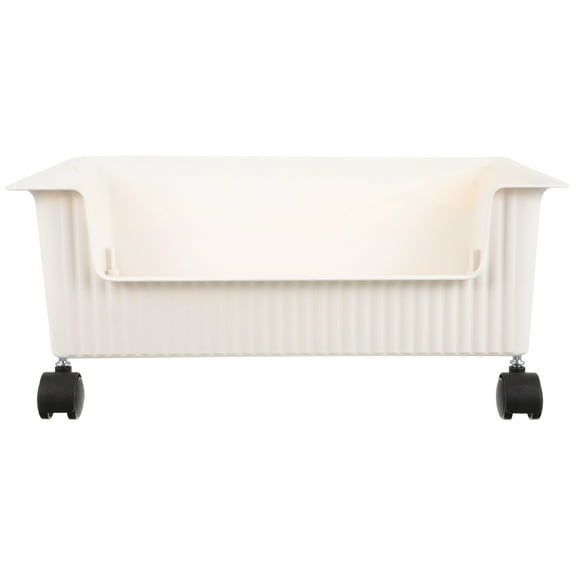 Worgeous Under Desk Book Storage Bin with Wheel Creative Students Kids Sturdy Bookshelf on Wheels