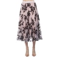 thumbnail image 1 of Falda midi flores negras AMAD Casual para mujer Talla M, 1 of 5