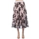 thumbnail image 1 of Falda midi flores negras AMAD Casual para mujer Talla L, 1 of 5