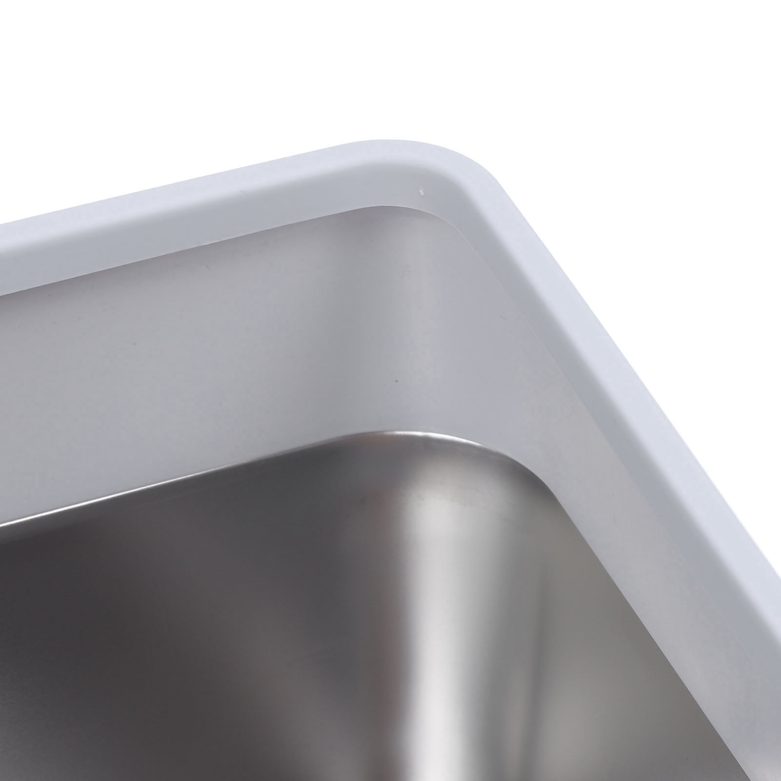 BOKYAN Stainless Steel Cat Litter Box Anti Splashing High Sided Metal Kitty Tray with Scoop for Indoor Cats Grey Small 19.7 x 13.8 x 7.5 inches / 50 x 35 x 19 cm