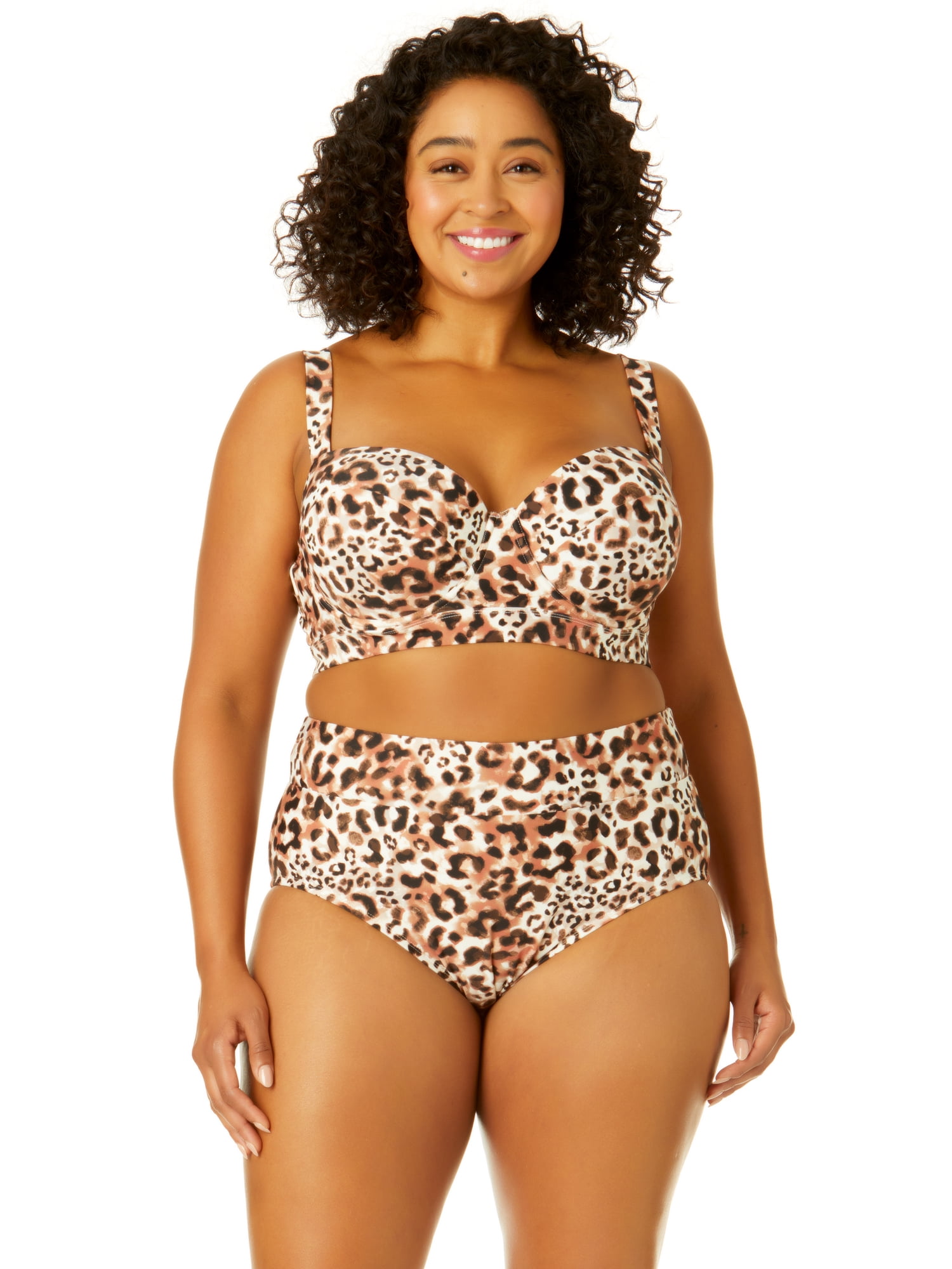 walmart plus size bathing suit tops