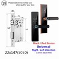 thumbnail image 2 of Electronic Lock Bluetooth Smart Door Lock Fingerprint Lock Password IC Card Key For Smart Home ,Easy Installation, 2 of 5