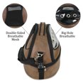 thumbnail image 5 of SUSSEXHOME Pets Small Pet Carrier for Small Dogs and Cats - Waterproof Pet Travel Bag with Clear Window - Adjustable Strap Pet Carrier for Cat Travel Bag - 15.7 x 17.3 x 11.8 Inch - Brown, 5 of 8
