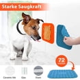 thumbnail image 4 of Alfombrilla para lamer perros, 2 piezas Alfombrilla para lamer perros con succión súper fuerte con 1 espátula de silicona, para el cuidado, entrenamiento y uñas del perro - 15 cm, 4 of 5