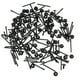 thumbnail image 4 of 200 X Clips Del Cuerpo Del Auto Remaches Ciegos Clip Flare Rocker Molding Clip Parachoques Shield Clip De Retención Nylon Negro Para BMW Macarena Fender Flare Rivet, 4 of 7