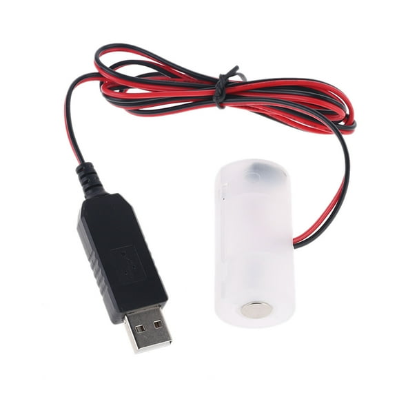 LR14 C Battery Eliminator USB Power Supply Replace 1 to 4pcs 1.5V C Cell Battery