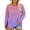 Purple, variant on Plus Size Neck T Shirts Women Long Sleeve Tops Casual Summer Tshirts Loose Fit Tee Light Violet Women Blending Shirts Women's Long Sleeve T-Shirt(XL)