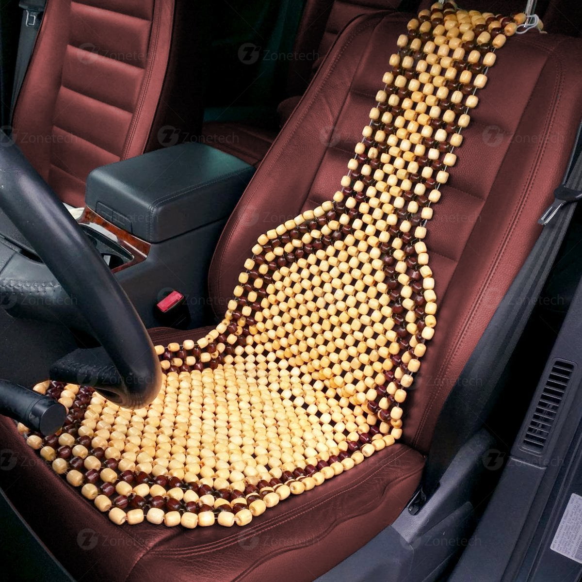 Zone Tech Wood Beaded Seat Cushion 