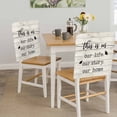 thumbnail image 5 of Farmhouse Butterfly Chair Back Covers, Removable Chair Covers for Dining Chairs Set of 6, Washable Chairs Slipcovers Back Seat Protector for Wedding Party 19"x20", 5 of 9